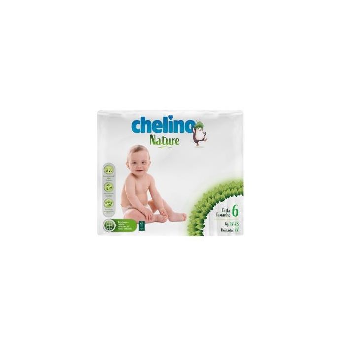 Chelino Pañal Nature Talla 6 (17-28 Kg) - 27 Unidades