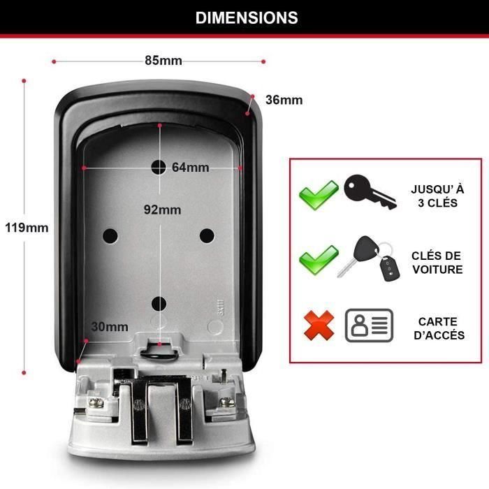 MASTER LOCK Caja de llave segura - Formato M - Caja de llave - Almacenamiento seguro 5