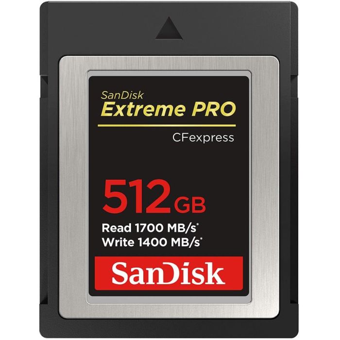 Sandisk SDCFE-512G-GN4NN Tarjeta CFexpress 512GB 1700MB/s Lectura 1400MB/s Escritura