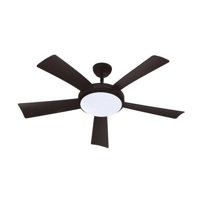 Farelek FAR3431541124332 Wallis Black ventilador de techo Ø132cm 38W con iluminación LED