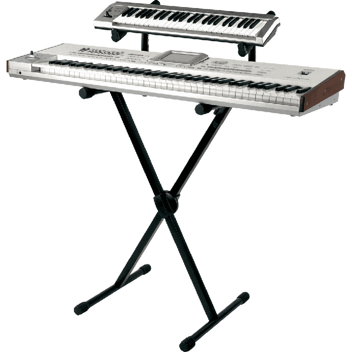 Soporte Teclado T500 Formato "X" Trigger Lok / Perfil Simple - Negro 2 Soporte Teclado T500 Formato "X" Trigger Lok / Perfil Simple - Negro 2