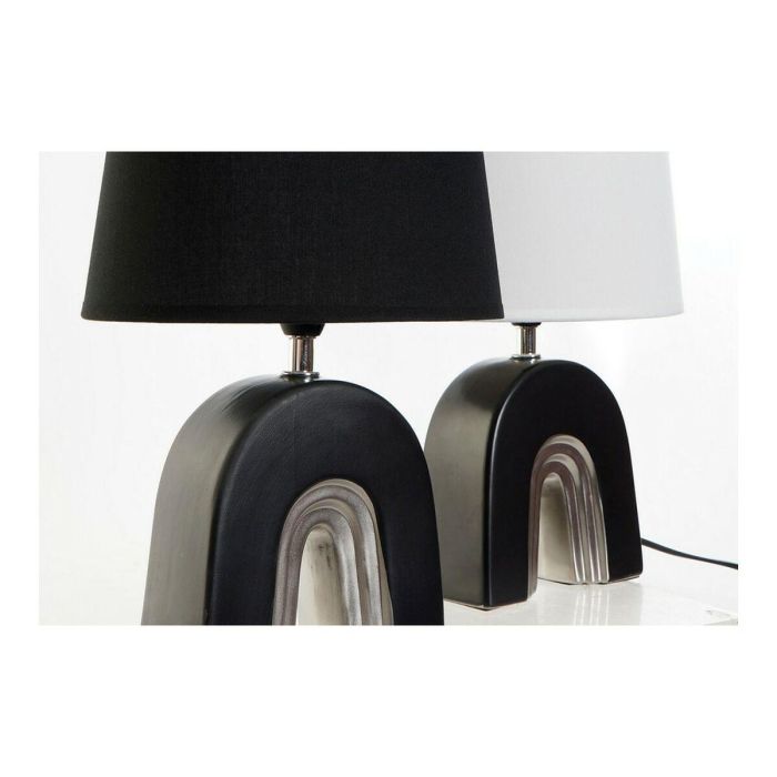 Lampara Sobremesa Moderno DKD Home Decor Negro Blanco 16 x 32 x 23 cm (2 Unidades) 3 Lampara Sobremesa Moderno DKD Home Decor Negro Blanco 16 x 32 x 23 cm (2 Unidades) 3