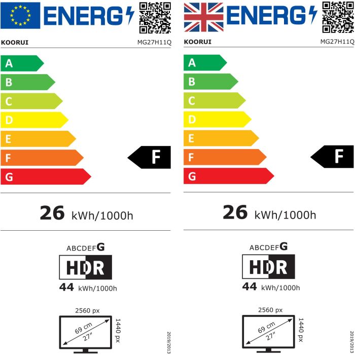 Koorui Monitor Gaming G2721P QHD 27" 2560x1440 200Hz 1ms IPS Negro 14 Koorui Monitor Gaming G2721P QHD 27" 2560x1440 200Hz 1ms IPS Negro 14