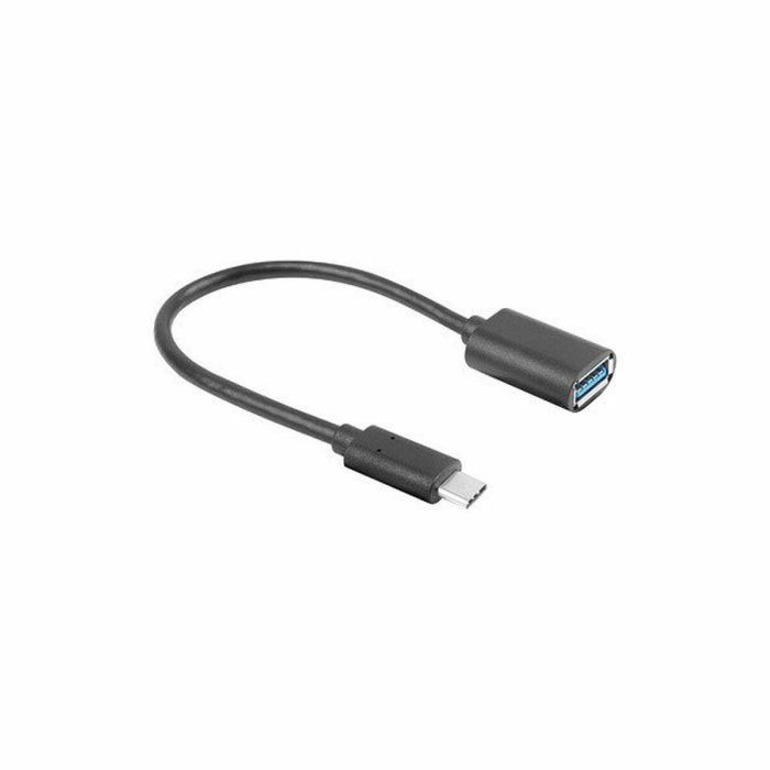 Lanberg Adaptador USB A a USB C 3.2 Gen 1 (3.1 Gen 1) 5000 Mbit/s Negro AD-UC-UA-04