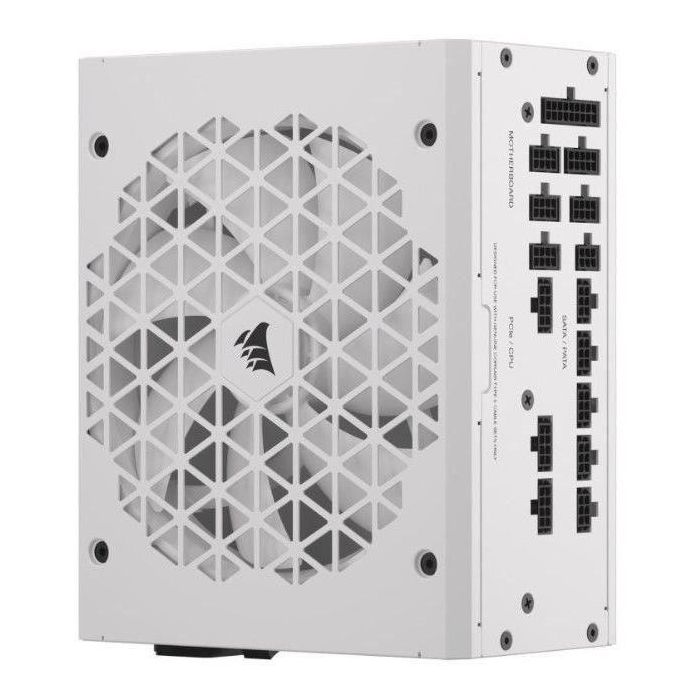CORSAIR - Unidad de fuente de alimentación - RM1000x Shift White Cybenetics - ATX totalmente modular - Certificación Gold 80 Plus - 1000 vatios 2 CORSAIR - Unidad de fuente de alimentación - RM1000x Shift White Cybenetics - ATX totalmente modular - Certificación Gold 80 Plus - 1000 vatios 2