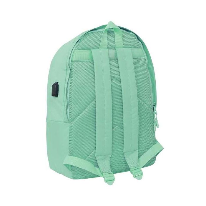 Safta Mochila Doble para Portátil 15,6"+USB Munich Turquesa 31x44x18 cm 1