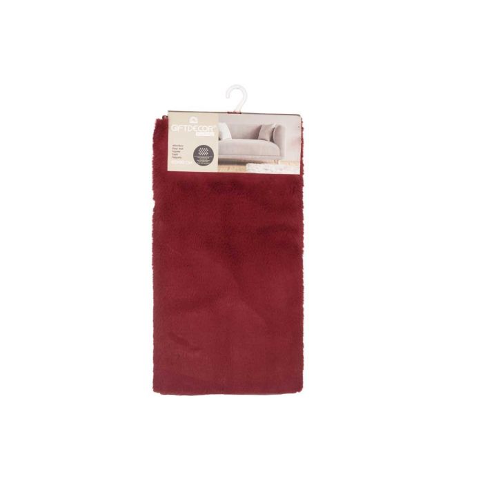 Alfombra Pelo Corto Granate 60x90 cm - Giftdecor (6 Unidades) 2 Alfombra Pelo Corto Granate 60x90 cm - Giftdecor (6 Unidades) 2