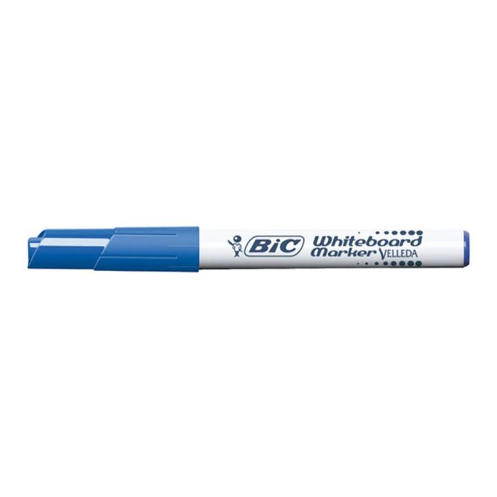 Rotulador Bic Velleda Para Pizarra Azul Punta Redonda 1,4 mm 12 unidades 1