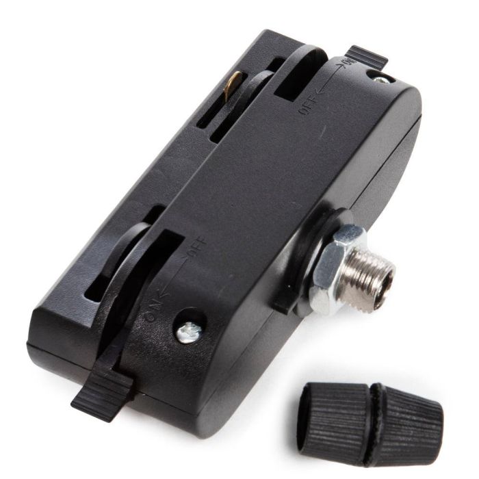 Adaptador Carril Monofásico Negro 1