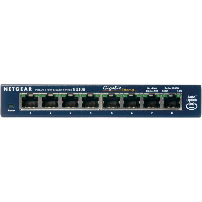 Switch de Sobremesa Netgear GS108GE 8P Gigabit