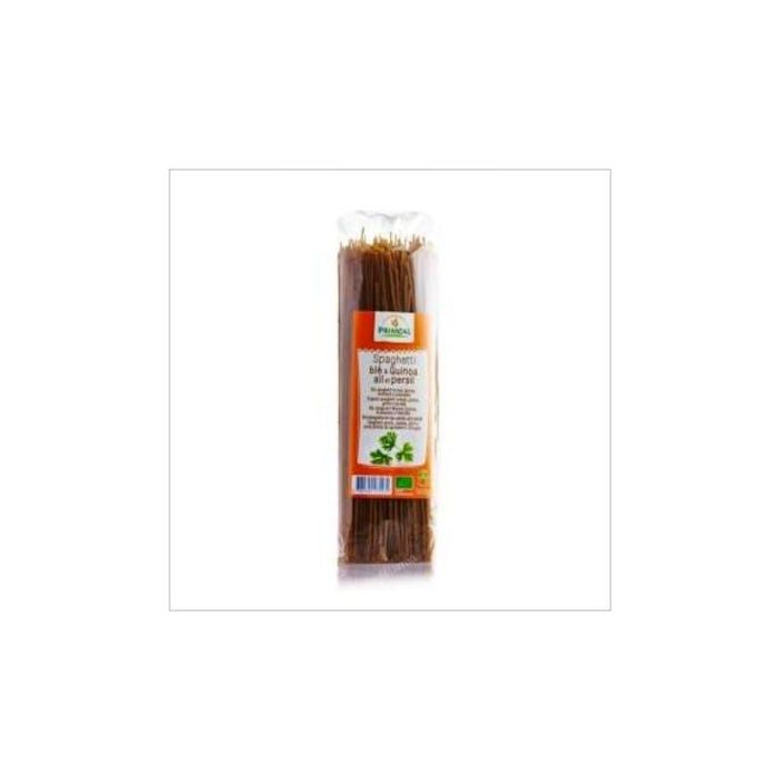 PRIMEAL Espagueti de Trigo Quinoa, Ajo y Perejil Bio 500g