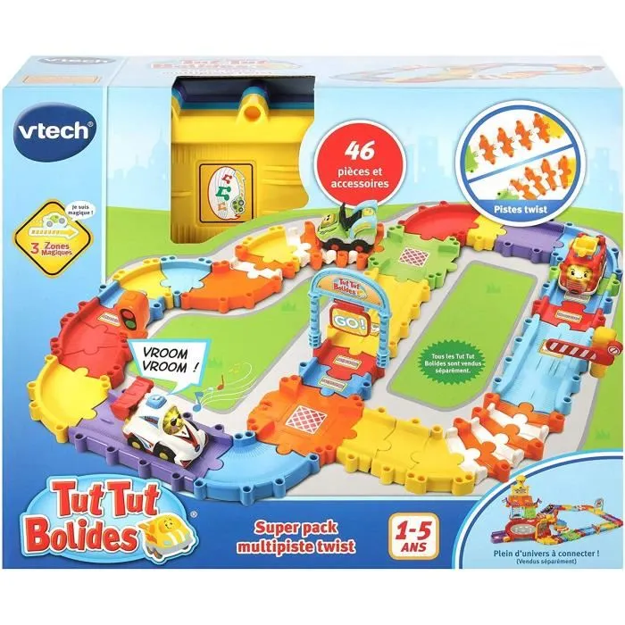 Vtech SUPER MULTIPIST TWIST PACK - Pistas Giratorias para Conectar Mundos Tut Tut Aventures 1 Vtech SUPER MULTIPIST TWIST PACK - Pistas Giratorias para Conectar Mundos Tut Tut Aventures 1