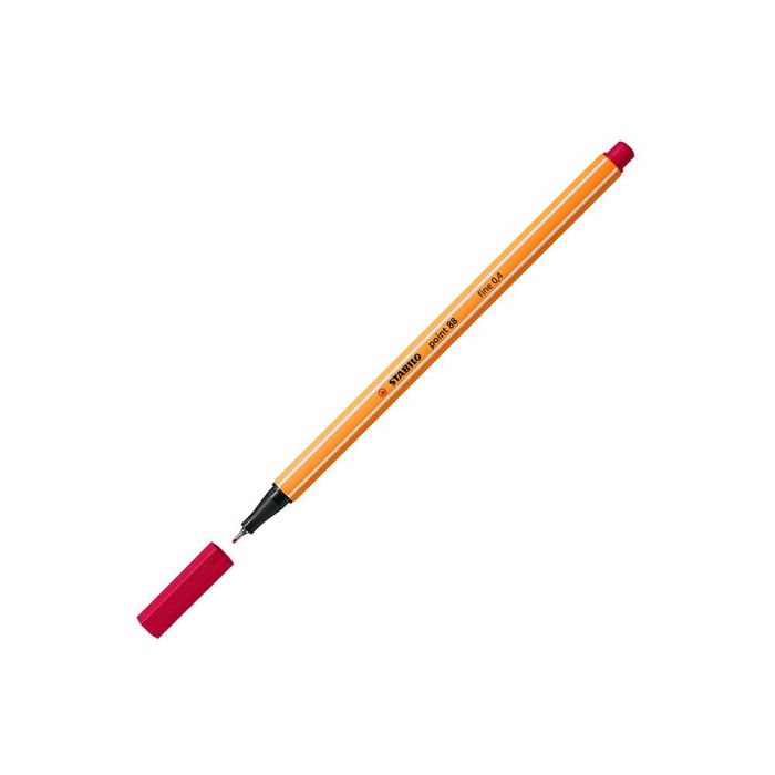 Stabilo Rotulador Point 88 Rojo Oscuro Caja 10 Ud 2