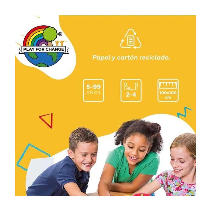 Cayro Juego Parchís Gigante de Suelo 100x100 cm Plástico 6