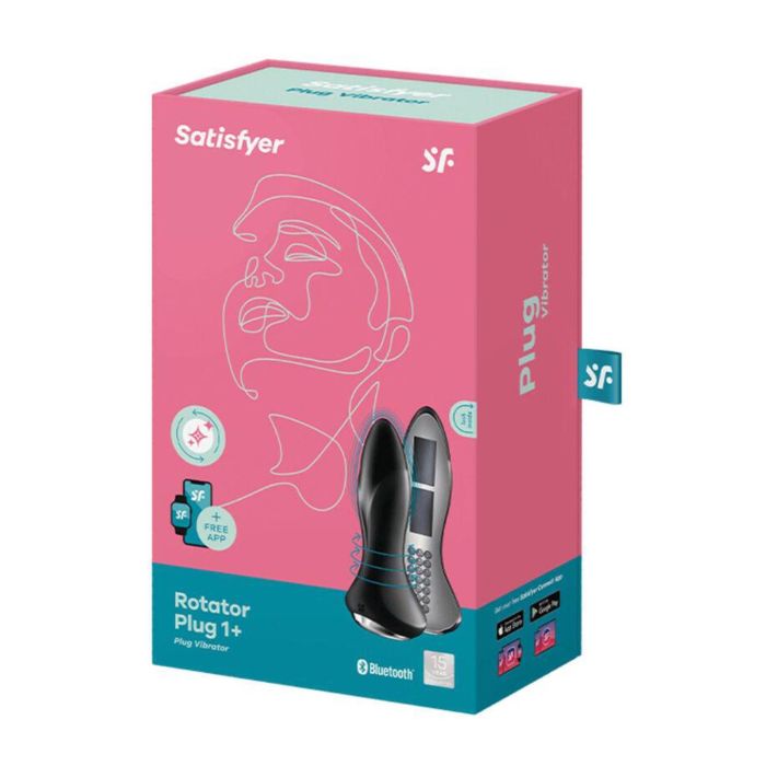 Satisfyer Rotator plug 1+ plug vibrator negro negro para mujer Satisfyer Rotator plug 1+ plug vibrator negro negro para mujer