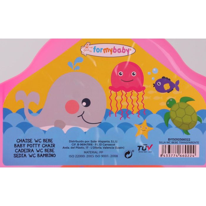 Formybaby Silla WC Bebé Transparente 32 x 35 x 32 cm (12 Unidades) 1