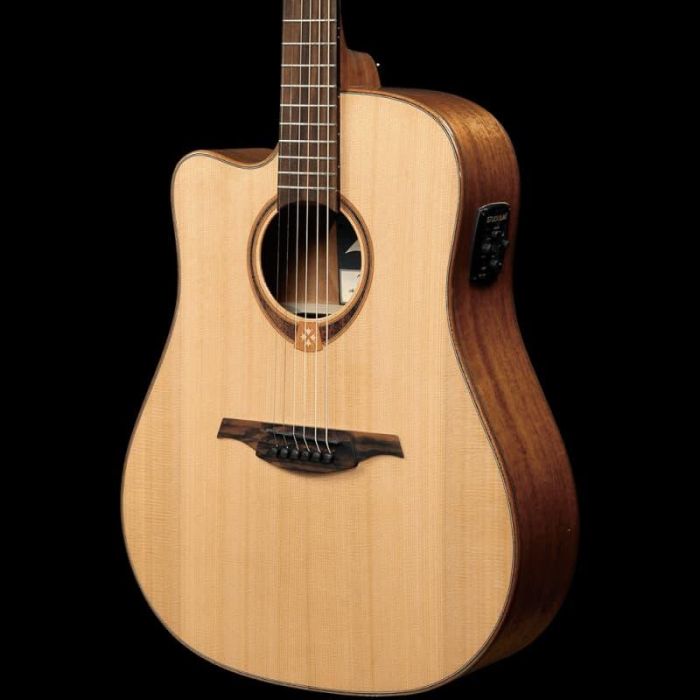 LAG Tramontane 118 Guitarra Acústica Electroacústica Dreadnought Cutaway A/E Natural (Zurdos)