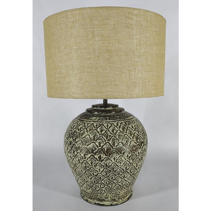 DKD Home Decor Lámpara Sobremesa Mundra Cobre Beige 42 x 62 x 42 cm 0 DKD Home Decor Lámpara Sobremesa Mundra Cobre Beige 42 x 62 x 42 cm 0