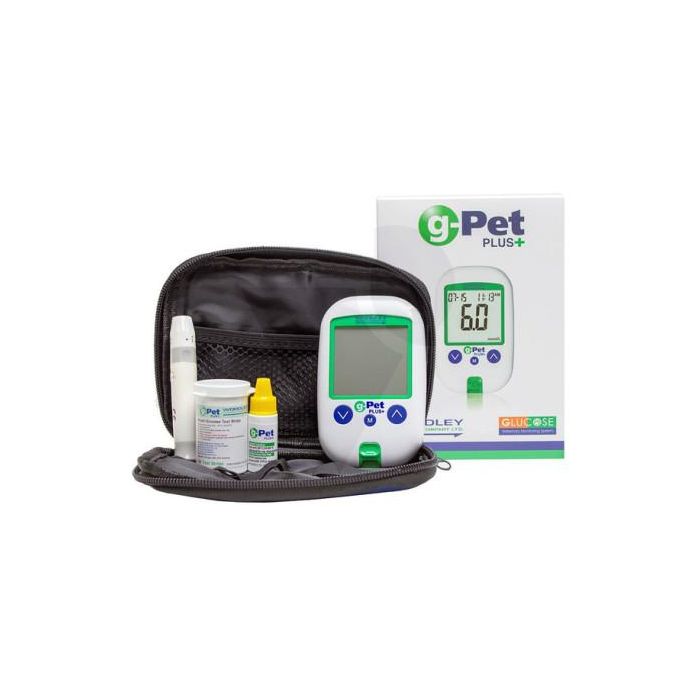 G-Pet Plus Glucometro Veterinario para Perros, Gatos y Caballos - Resultados Precisos en 5 Segundos