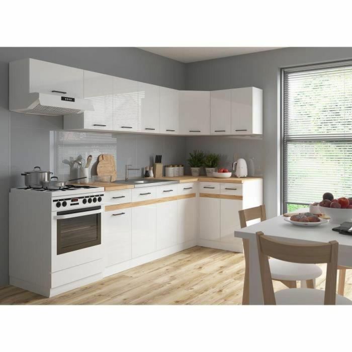 Junona Low Muebles Four 60 cm - Plan de trabajo - Blanco brillante 1