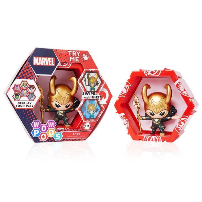 Wow stuff Figura Pod Marvel Loki con sensor de movimiento 1