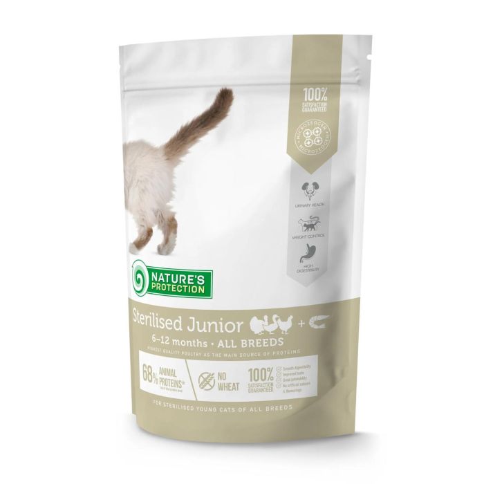 Nature's Protection Detox Cat Sterilised Junior Aves Y Krill 400 gr