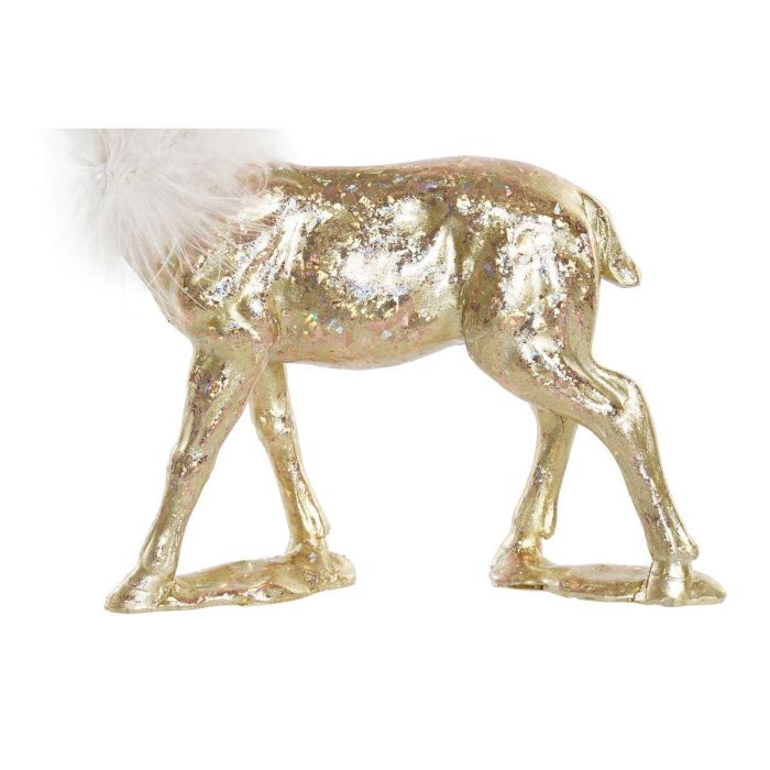 Figura Navidad Moderna DKD Home Decor Dorado 9 x 22.5 x 17.5 cm (2 Unidades) 2 Figura Navidad Moderna DKD Home Decor Dorado 9 x 22.5 x 17.5 cm (2 Unidades) 2