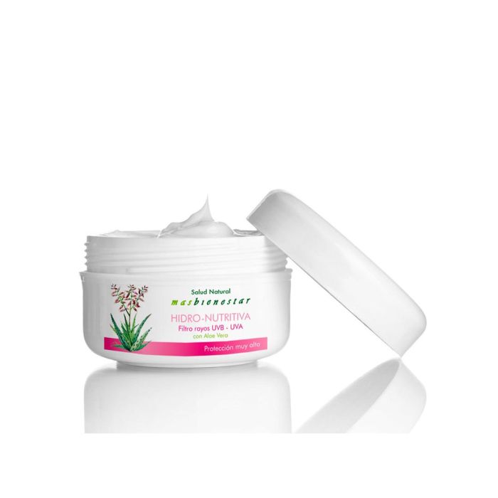 Redumodel Crema Facial Pantalla Total Solar con Aloe Vera, Hidratante, Nutritiva y Antienvejecimiento con Colágeno y Elastina 50 mL