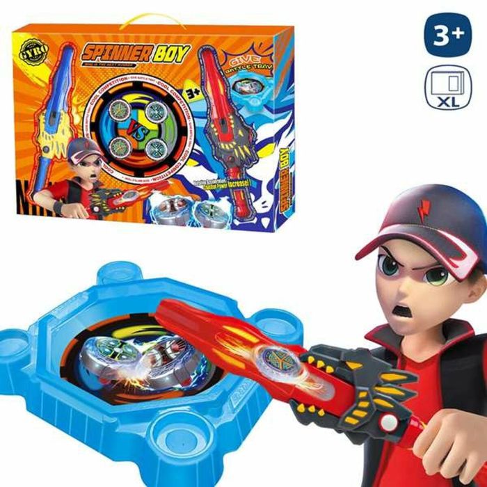 Estadio spinner boy 33 cm con 4 peonzas 1 Estadio spinner boy 33 cm con 4 peonzas 1