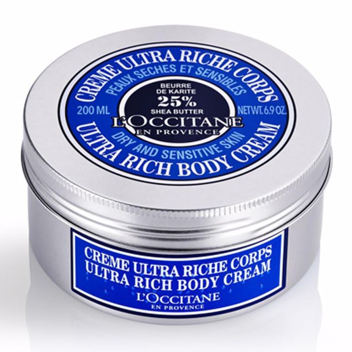 LOCCITANE Crema Corporal Ultra-Rica con Manteca de Karité para Piel Sensible y Seca 200 ml