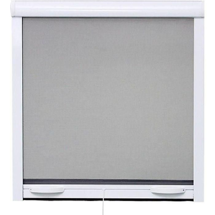 Fenetre Mosquito Net L125 x H145 cm en aluminio lacado blanco - Invisor en ancho y altura. Fenetre Mosquito Net L125 x H145 cm en aluminio lacado blanco - Invisor en ancho y altura.