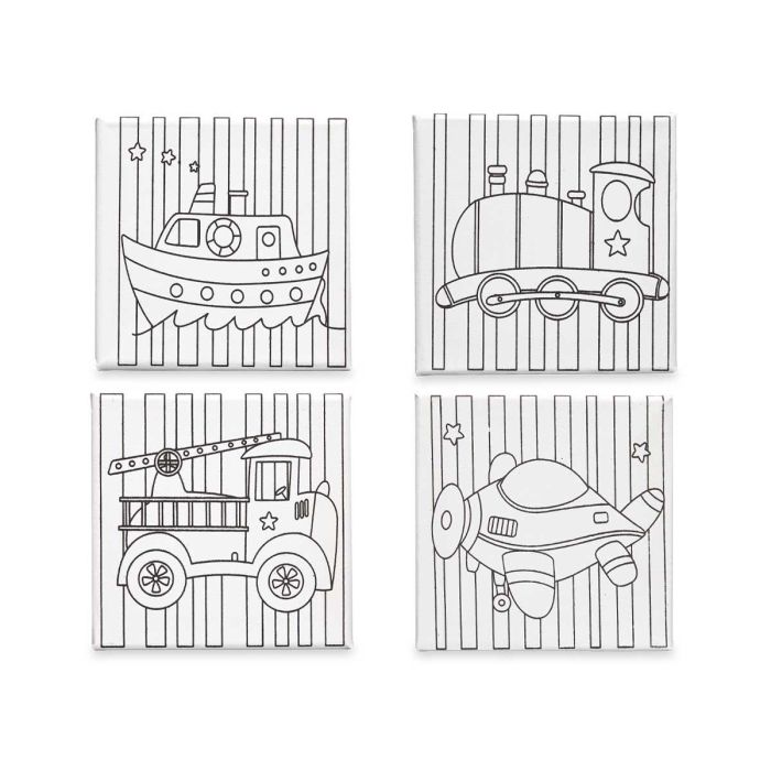 Lienzo Manualidad 15X15Cm Vehiculos Surtidos Pincello (24 Unidades) 1 Lienzo Manualidad 15X15Cm Vehiculos Surtidos Pincello (24 Unidades) 1
