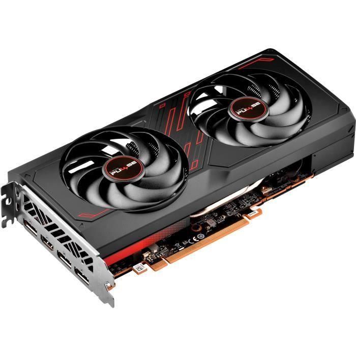 Sapphire 11324-01-20G Radeon RX 7600 Pulse Gaming 8GB GDDR6 Dual-X 1