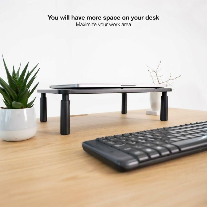 TooQ TQMR086 Soporte Monitor de Escritorio Ergonómico para 1 Pantalla, 20 kg, Altura Ajustable 100-140 mm, Plástico/Acero Negro 8 TooQ TQMR086 Soporte Monitor de Escritorio Ergonómico para 1 Pantalla, 20 kg, Altura Ajustable 100-140 mm, Plástico/Acero Negro 8