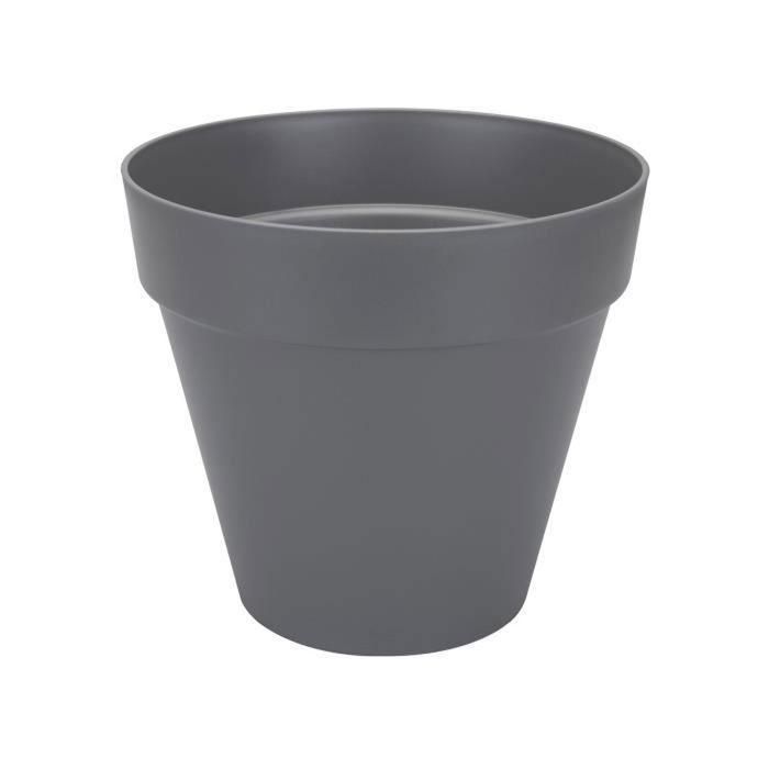Elho Maceta redonda con ruedas Loft Urban con tanque de agua integrado Ø 40 cm Gris antracita Elho Maceta redonda con ruedas Loft Urban con tanque de agua integrado Ø 40 cm Gris antracita