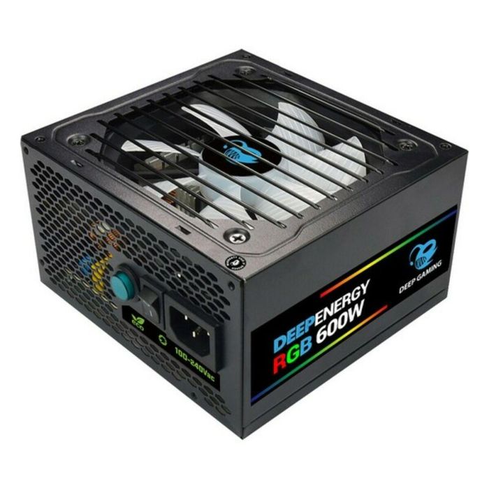 Coolbox Fuente Alimentación Deep Energy RGB600 600W 80 Plus Bronze RGB Semimodular PC Gaming 3