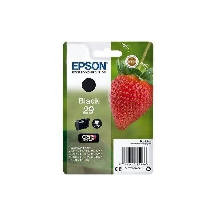 EPSON Expression Home XP-235 Cartucho Negro nº29 EPSON Expression Home XP-235 Cartucho Negro nº29