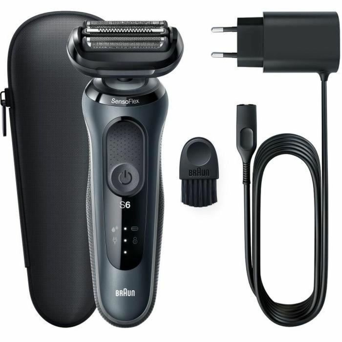 Braun 61-N1000s Afeitadora Eléctrica Serie 6 con Tecnología SensoFlex, Batería de 50 min, Acabado Negro Elegante 5