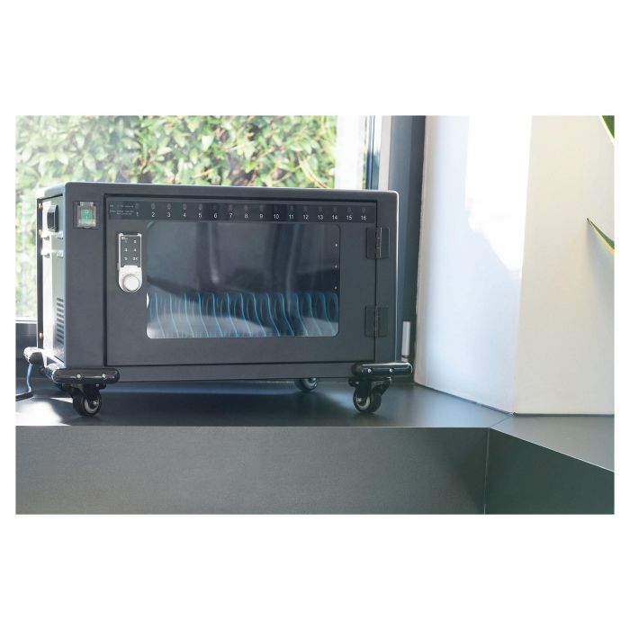 Digitus Armario de Carga Móvil para 16 Tablets hasta 13 Pulgadas, USB-A