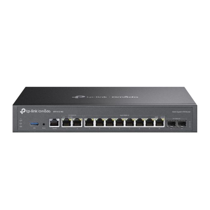TP-Link ER7412-M2 Router Omada 2.5 Gigabit & Gigabit Ethernet, 7 Puertos LAN, 2 SFP, VPN 80 Túneles, Rack Mount, Negro 9 TP-Link ER7412-M2 Router Omada 2.5 Gigabit & Gigabit Ethernet, 7 Puertos LAN, 2 SFP, VPN 80 Túneles, Rack Mount, Negro 9