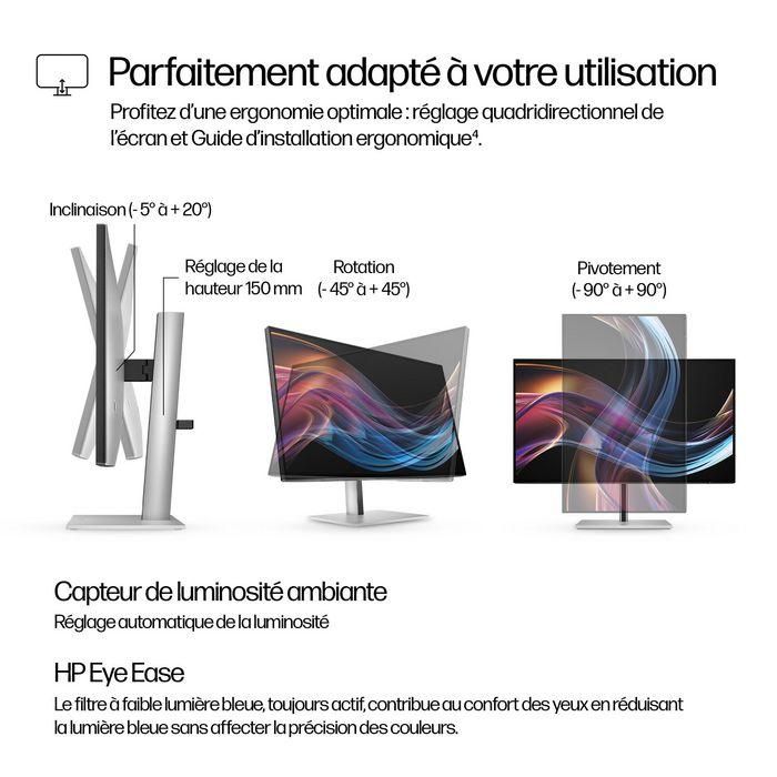 HP Monitor S7 Pro 727pk / 27" / 4K / HDMI-DisplayPort-USB(A)-USB(C) / Regulable Altura 21 HP Monitor S7 Pro 727pk / 27" / 4K / HDMI-DisplayPort-USB(A)-USB(C) / Regulable Altura 21