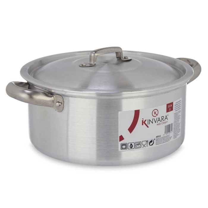 Cacerola Aluminio 20 Cm 3L Kinvara (10 Unidades) 1 Cacerola Aluminio 20 Cm 3L Kinvara (10 Unidades) 1