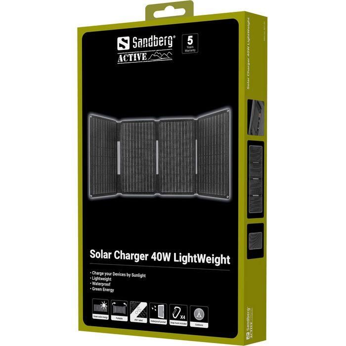 Sandberg 40W LightWeight Solar Charger para Móviles, Tablets y Power Banks, Energía Verde para Exteriores 5 Sandberg 40W LightWeight Solar Charger para Móviles, Tablets y Power Banks, Energía Verde para Exteriores 5