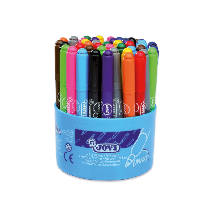Jovi Rotuladores Maxi Colores Surtidos Bote 48 Ud 1