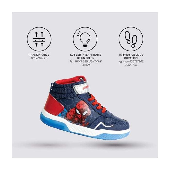 Deportiva suela pvc con luces spiderman t028 3 Deportiva suela pvc con luces spiderman t028 3