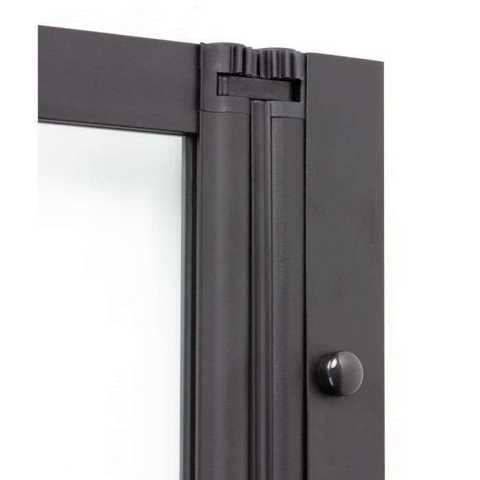 Gelco GEL3467937118968 Mampara de bañera 4 paneles Lexia Negro 110x140 cm 1