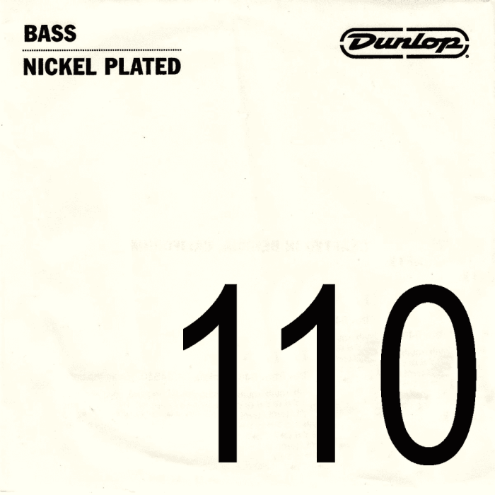 Cuerda Bajo Dunlop Nickel Entorchado .110 Cuerda Bajo Dunlop Nickel Entorchado .110