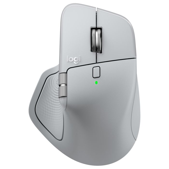 Logitech MX MASTER 4 Ratón Inalámbrico Ergonómico PALE GRAY, Respuesta Háptica, Carga USB-C, Bluetooth, 8000 DPI 5