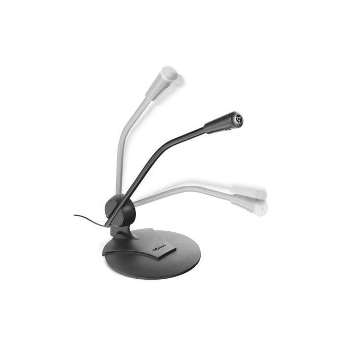 Trust Micrófono De Escritorio Primo Alta Sensibilidad C-Pedestal Ajustable Cable 1,8M Negro 1 Trust Micrófono De Escritorio Primo Alta Sensibilidad C-Pedestal Ajustable Cable 1,8M Negro 1