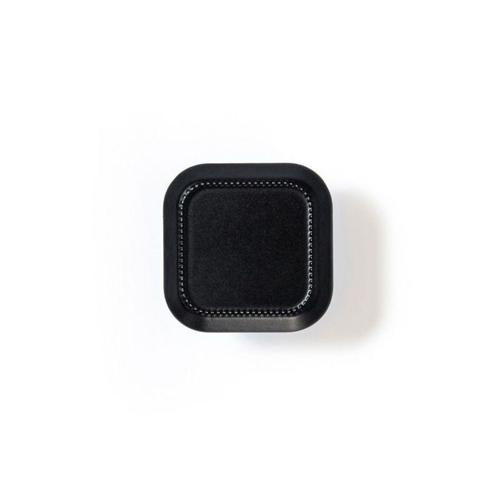 Rei Pomos Metálicos para Mueble Mod. 3120, Pack de 4 Unidades, Acabado Negro Mate, 30x30mm